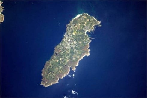 L’île de Groix, photographiée depuis l'espace par Thomas Pesquet - Thomas Pesquet