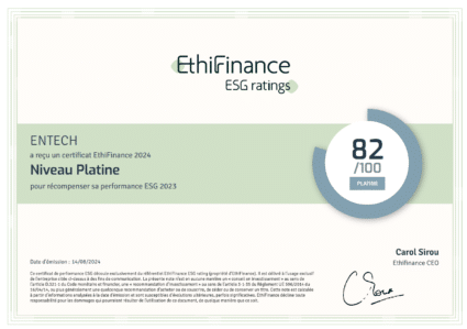 Diplôme Ethifinance Entech 2024